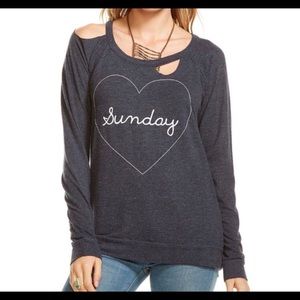 Chaser- Love Knit Sunday Heart Pullover!!